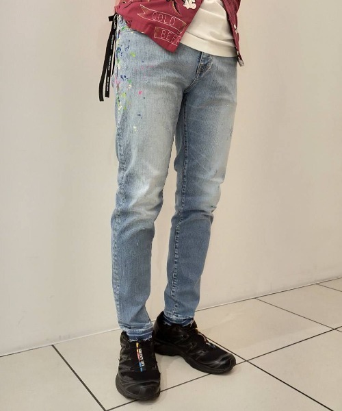 surt(サート)の「SURT (サート)NEW PAINT DENIM/ニューペイントデニム(デニムパンツ・メンズ・サックスブルー/インディゴブルー・SMALL/MEDIUM/LARGE/X-LARGE/X-SMALL)」の5枚目の写真