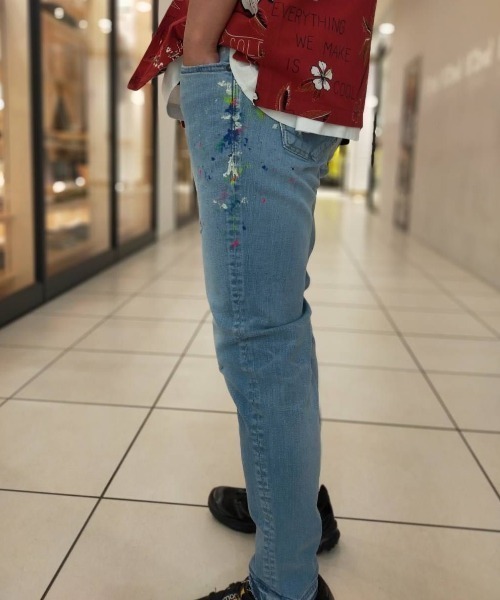 surt(サート)の「SURT (サート)NEW PAINT DENIM/ニューペイントデニム(デニムパンツ・メンズ・サックスブルー/インディゴブルー・SMALL/MEDIUM/LARGE/X-LARGE/X-SMALL)」の6枚目の写真