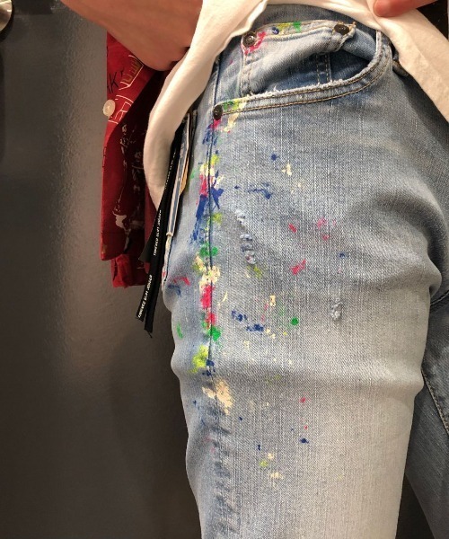 surt(サート)の「SURT (サート)NEW PAINT DENIM/ニューペイントデニム(デニムパンツ・メンズ・サックスブルー/インディゴブルー・SMALL/MEDIUM/LARGE/X-LARGE/X-SMALL)」の16枚目の写真