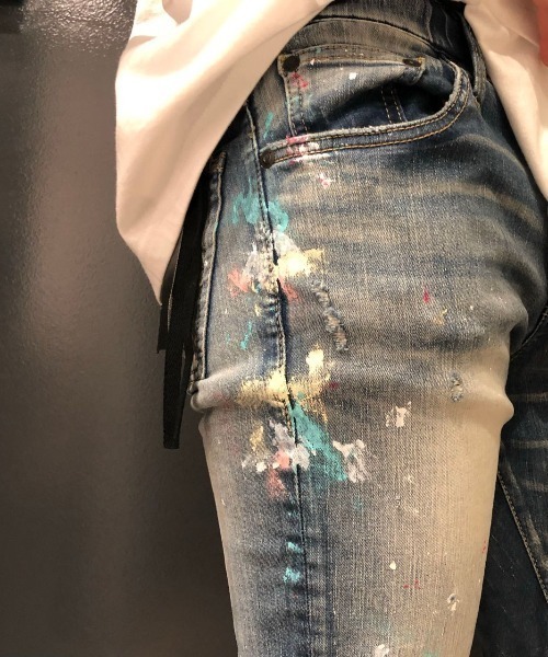 surt(サート)の「SURT (サート)NEW PAINT DENIM/ニューペイントデニム(デニムパンツ・メンズ・サックスブルー/インディゴブルー・SMALL/MEDIUM/LARGE/X-LARGE/X-SMALL)」の21枚目の写真