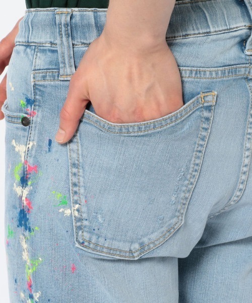 surt(サート)の「SURT (サート)NEW PAINT DENIM/ニューペイントデニム(デニムパンツ・メンズ・サックスブルー/インディゴブルー・SMALL/MEDIUM/LARGE/X-LARGE/X-SMALL)」の7枚目の写真