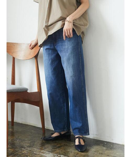 CRAFT STANDARD BOUTIQUE(クラフトスタンダードブティック)の「コクーンパンツ *◇(デニムパンツ・レディース・ベージュ/ライトインディゴブルー/ブルー系その他/ダークインディゴブルー・S/M/L)」の22枚目の写真