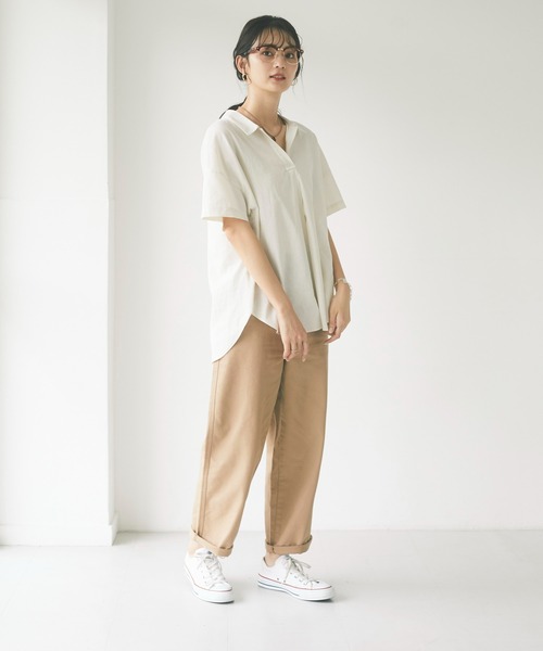 CRAFT STANDARD BOUTIQUE(クラフトスタンダードブティック)の「コクーンパンツ *◇(デニムパンツ・レディース・ベージュ/ライトインディゴブルー/ブルー系その他/ダークインディゴブルー・S/M/L)」の15枚目の写真