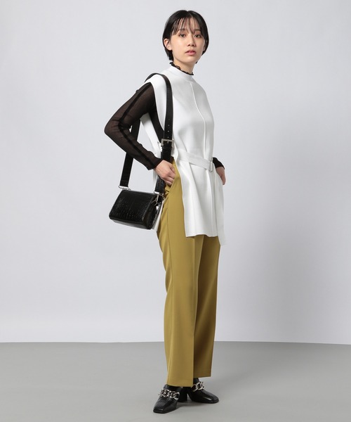 PAGEBOY（ページボーイ）の「スローサイズニットベスト（ベスト・レディース・オフホワイト/ブラック/ブラウン系その他・FREE）」の8枚目の写真