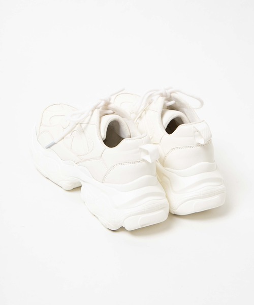 WEGO（ウィゴー）の「WEGO/厚底デザインスニーカー（スニーカー・レディース・ホワイト/ブラック・MEDIUM/LARGE）」の12枚目の写真