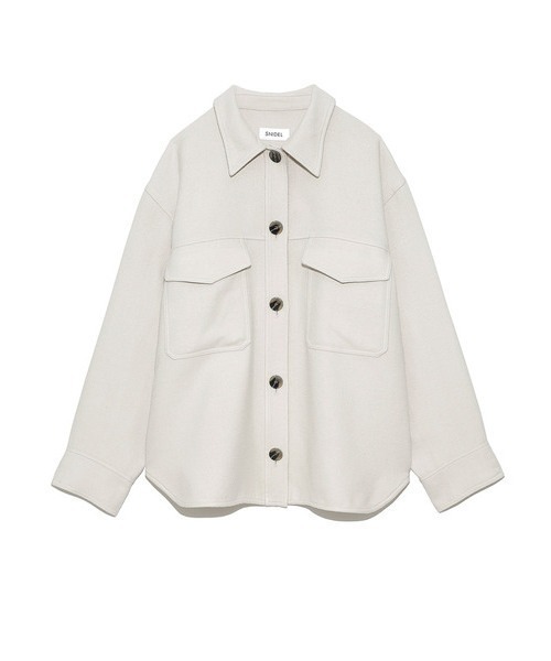 スナイデル　ミリタリージャケット　ホワイト SNIDEL（スナイデル）の「オーバーワークジャケット（その他アウター