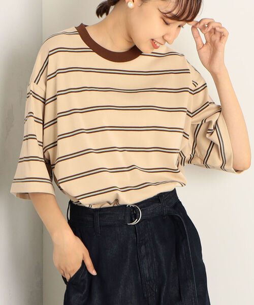 FREDY&GLOSTER(フレディアンドグロスター)の「【sportswear/スポーツウェア】ショートスリーブTシャツ(Tシャツ/カットソー・レディース・ホワイト系その他4/ベージュ系その他3/ブルー系その他3・FREE)」の1枚目の写真