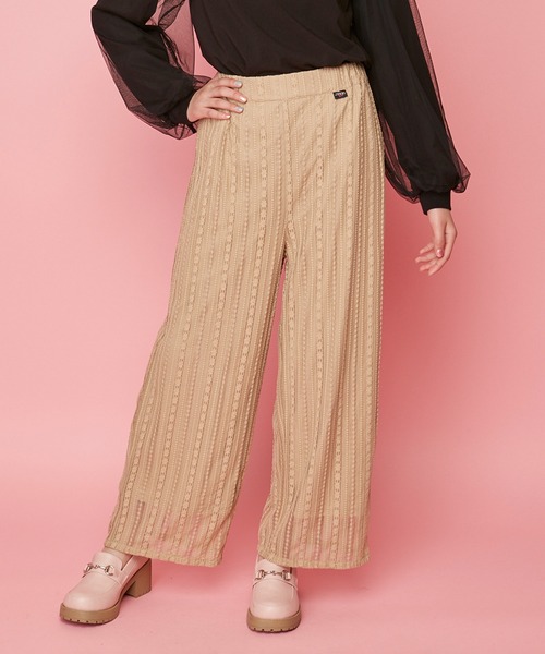 JENNI love(ジェニィラブ)の「レースパンツ(その他パンツ・キッズ・ベージュ/ブラック/オフホワイト・140cm/130cm/160cm/150cm)」の1枚目の写真