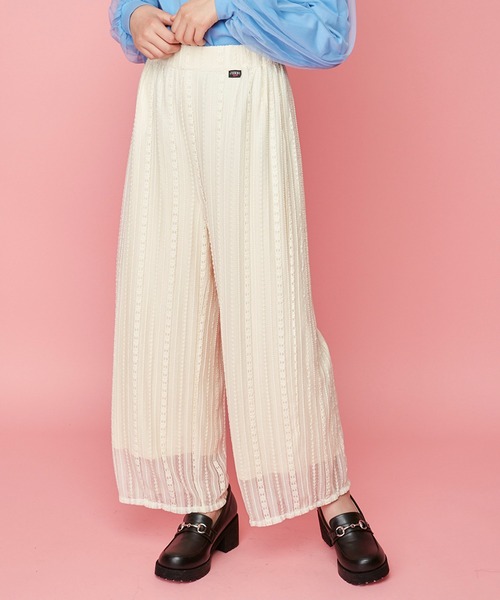 JENNI love(ジェニィラブ)の「レースパンツ(その他パンツ・キッズ・ベージュ/ブラック/オフホワイト・140cm/130cm/160cm/150cm)」の2枚目の写真