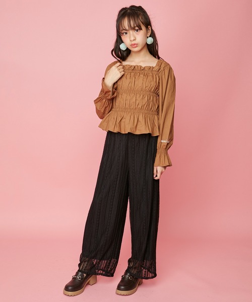 JENNI love(ジェニィラブ)の「レースパンツ(その他パンツ・キッズ・ベージュ/ブラック/オフホワイト・140cm/130cm/160cm/150cm)」の6枚目の写真