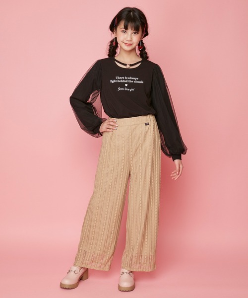 JENNI love(ジェニィラブ)の「レースパンツ(その他パンツ・キッズ・ベージュ/ブラック/オフホワイト・140cm/130cm/160cm/150cm)」の7枚目の写真