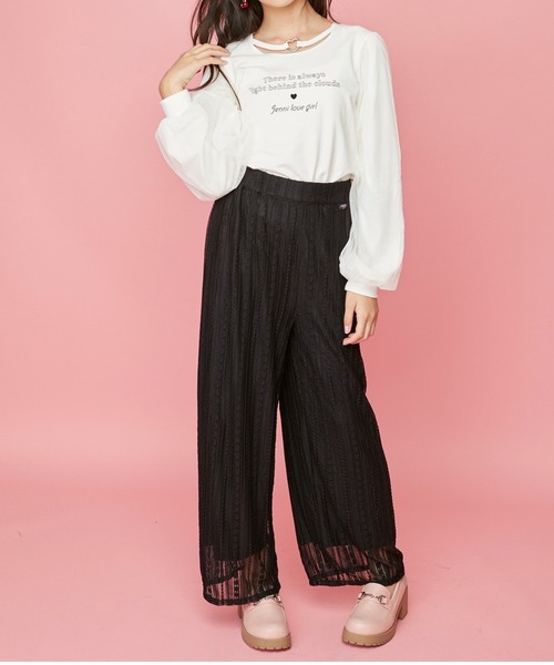 JENNI love(ジェニィラブ)の「レースパンツ(その他パンツ・キッズ・ベージュ/ブラック/オフホワイト・140cm/130cm/160cm/150cm)」の19枚目の写真