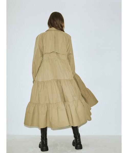 jouetie（ジュエティ）の「オータムティアードトレンチワンピース（ワンピース・レディース・カーキ/ベージュ/ブラック/ライトブルー・MEDIUM）」の12枚目の写真
