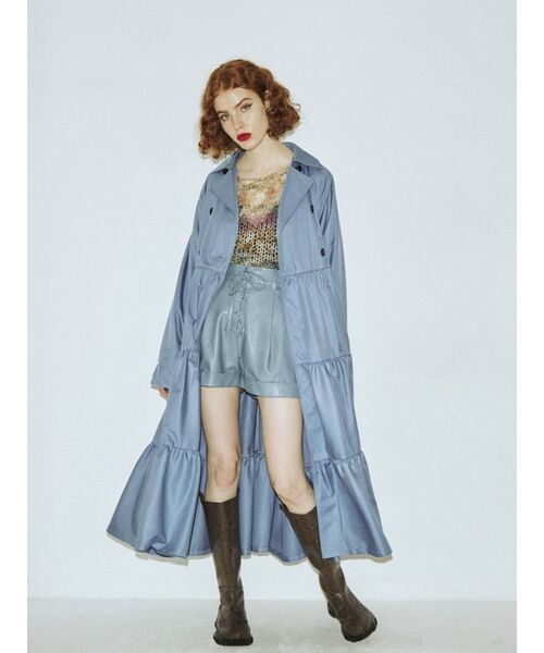 jouetie（ジュエティ）の「オータムティアードトレンチワンピース（ワンピース・レディース・カーキ/ベージュ/ブラック/ライトブルー・MEDIUM）」の13枚目の写真