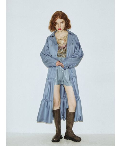 jouetie（ジュエティ）の「オータムティアードトレンチワンピース（ワンピース・レディース・カーキ/ベージュ/ブラック/ライトブルー・MEDIUM）」の15枚目の写真