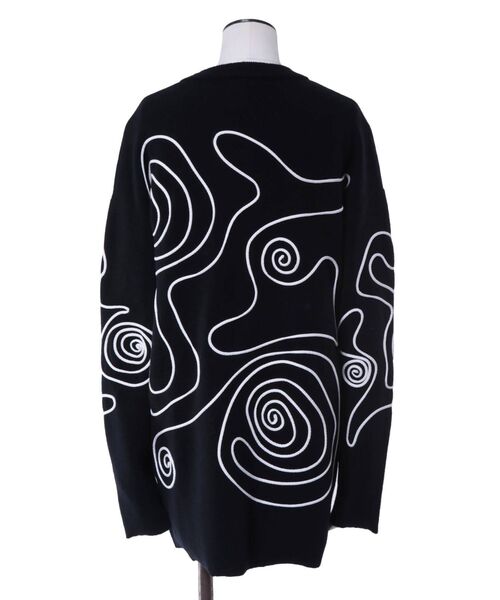 UN3D.（アンスリード）の「スワールパターンニット（ニット/セーター
