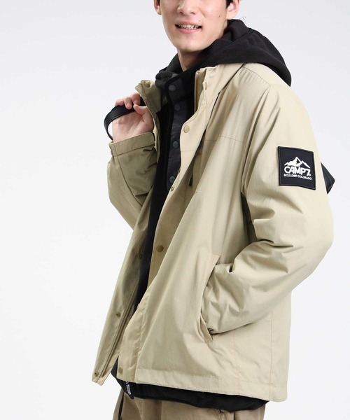 CAMP7（キャンプセブン）の「【CAMP7】スタンドカラージャケット（ブルゾン・メンズ・ネイビー/ベージュ/ブラック・M/L/XL）」の3枚目の写真