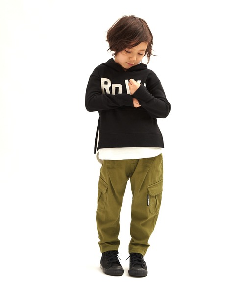 RUGGEDWORKS（ラゲッドワークス）の「スリムカーゴパンツ（カーゴパンツ・キッズ・カーキ/ダークベージュ・140/150/100/110/130/120）」の2枚目の写真