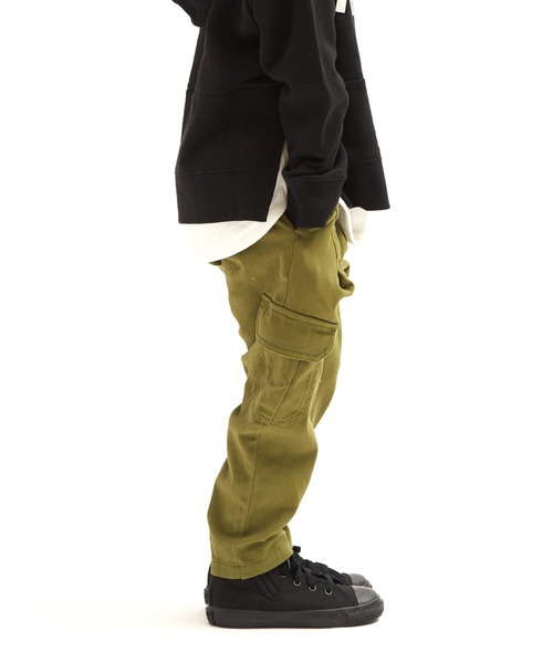 RUGGEDWORKS（ラゲッドワークス）の「スリムカーゴパンツ（カーゴパンツ・キッズ・カーキ/ダークベージュ・140/150/100/110/130/120）」の4枚目の写真