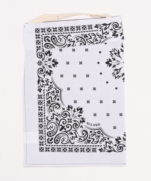 ALLAND（オルランド）の「【ALLAND / オルランド】バンダナトートバッグ（トートバッグ・メンズ・ブラック/ホワイト/ネイビー/ブルー系その他/レッド・FREE）」の2枚目の写真