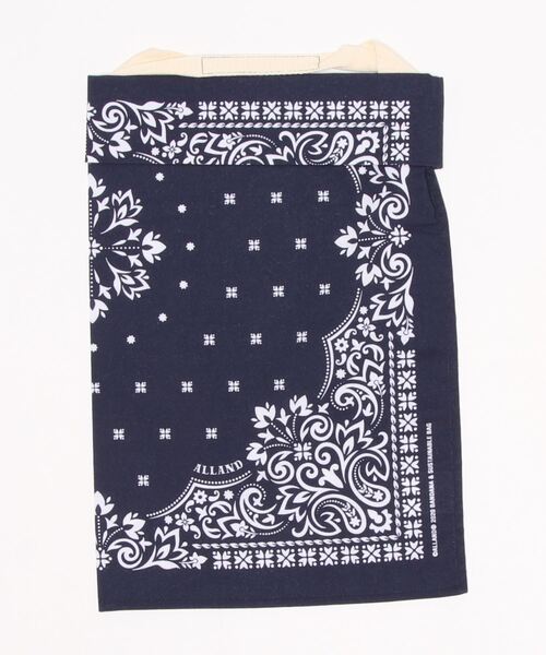 ALLAND（オルランド）の「【ALLAND / オルランド】バンダナトートバッグ（トートバッグ・メンズ・ブラック/ホワイト/ネイビー/ブルー系その他/レッド・FREE）」の9枚目の写真