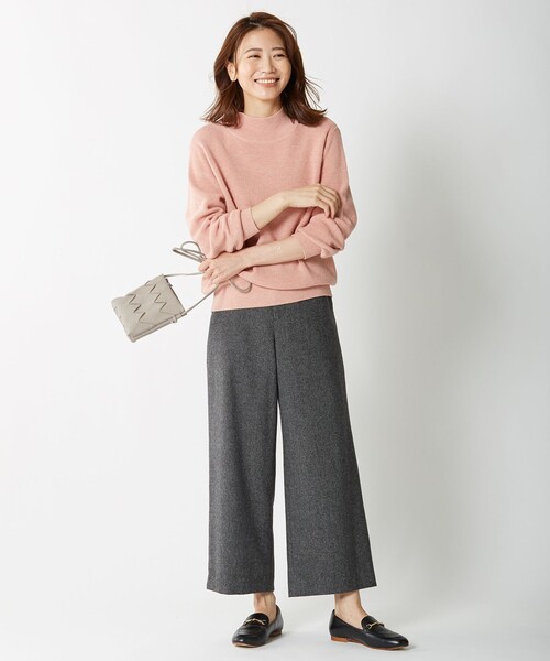 J.PRESS(ジェイプレス)の「BALLI ヘリンボーンツイード ワイドパンツ(その他パンツ・レディース・ブラウン系/グレー系・9/11/13/7)」の8枚目の写真