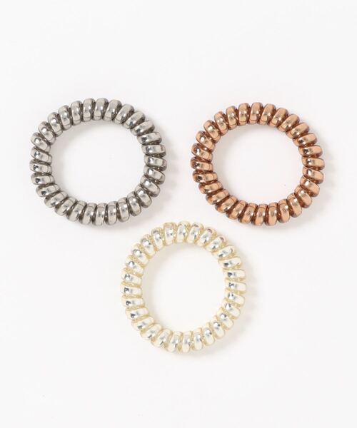 COLONY 2139(コロニートゥーワンスリーナイン)の「ねじりゴムSET(3本セット)(ヘアゴム・レディース・ゴールド/シルバー/ゴールド系その他/シルバー系その他・FREE)」の8枚目の写真