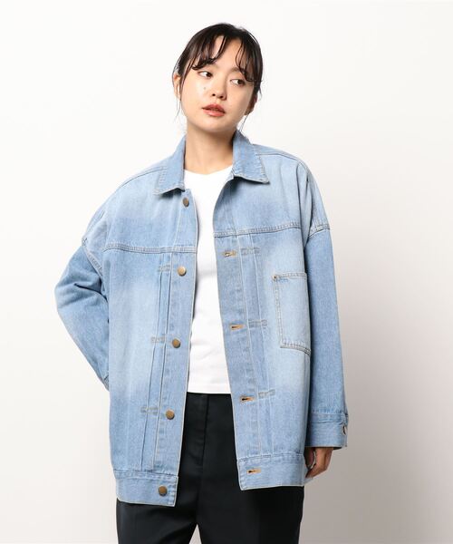 LUCA/LADY LUCK LUCA（ルカ/レディラックルカ）の「LC/LLL BIGデニムジャケット（デニムジャケット・レディース・インディゴブルー/ブルー・FREE）」の22枚目の写真