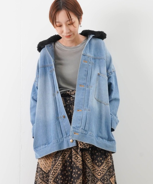 LUCA/LADY LUCK LUCA（ルカ/レディラックルカ）の「LC/LLL BIGデニムジャケット（デニムジャケット・レディース・インディゴブルー/ブルー・FREE）」の2枚目の写真