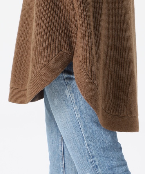 JOURNAL STANDARD（ジャーナルスタンダード）の「ウォッシャブルウールラウンドヘムハイネック◆（ニット/セーター・レディース・レッド/グリーン/グレー/ブラウン・FREE）」の20枚目の写真