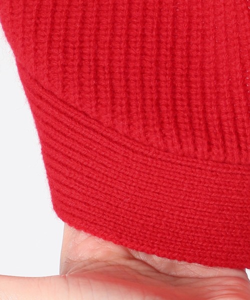 JOURNAL STANDARD（ジャーナルスタンダード）の「ウォッシャブルウールラウンドヘムハイネック◆（ニット/セーター・レディース・レッド/グリーン/グレー/ブラウン・FREE）」の12枚目の写真