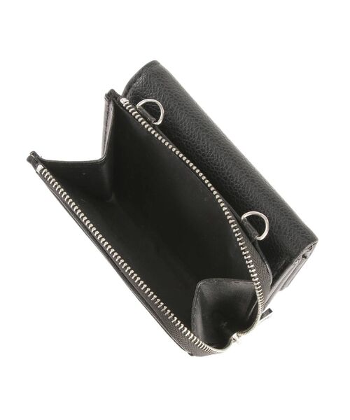 GYDA（ジェイダ）の「ショルダーストラップ付 ミニウォレット（財布・レディース・ベージュ/ブラック・FREE）」の7枚目の写真