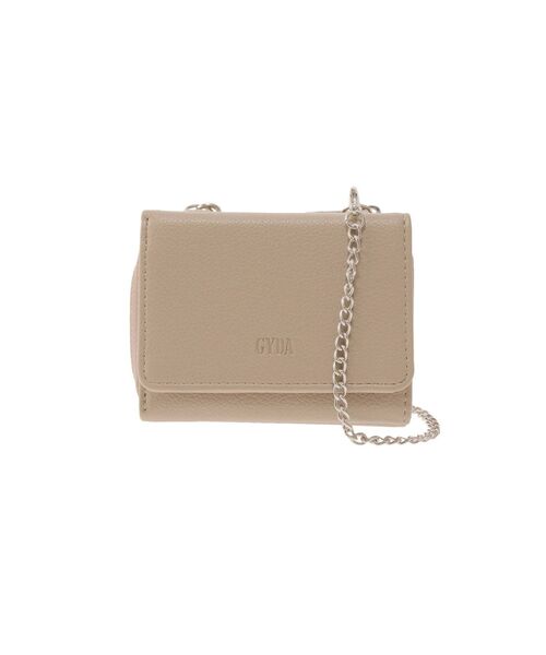 GYDA（ジェイダ）の「ショルダーストラップ付 ミニウォレット（財布・レディース・ベージュ/ブラック・FREE）」の16枚目の写真