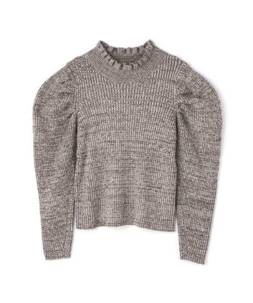 N.（N. Natural Beauty Basic）（エヌエヌナチュラルビューティーベーシック）の「◆メランジフリルネックニット（ニット/セーター・レディース・クリーム/イエロー/レッド・MEDIUM）」の14枚目の写真