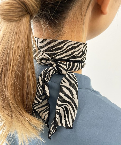 kutir(クティール)の「シアースカーフ(バンダナ/スカーフ・レディース・ブラック/グレー/オフホワイト/カーキ/アイボリー/ライトブラウン/モカ・FREE)」の3枚目の写真