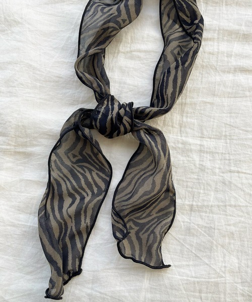 kutir(クティール)の「シアースカーフ(バンダナ/スカーフ・レディース・ブラック/グレー/オフホワイト/カーキ/アイボリー/ライトブラウン/モカ・FREE)」の21枚目の写真