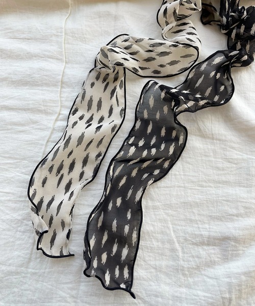 kutir(クティール)の「シアースカーフ(バンダナ/スカーフ・レディース・ブラック/グレー/オフホワイト/カーキ/アイボリー/ライトブラウン/モカ・FREE)」の17枚目の写真