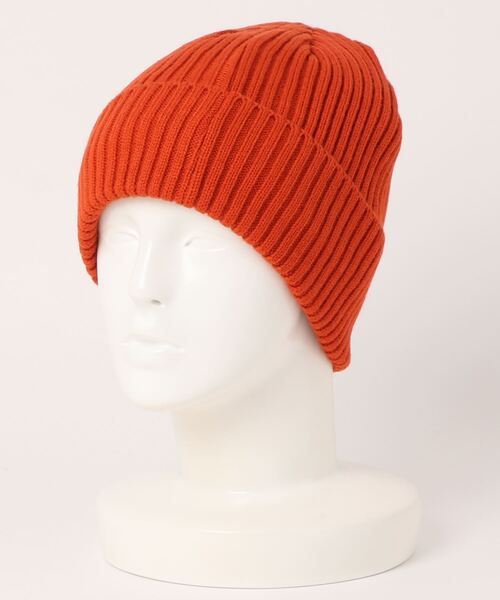 Blue Standard （ブルースタンダード）の「【BLUE STANDARD/ブルースタンダード】静電気軽減　裏フリースリブニットワッチ ビーニー（ニットキャップ/ビーニー・メンズ・ホワイト/ラベンダー/オリーブ/ネイビー/チャコールグレー/ワイン/ブラック/ライトブルー/ベージュ/ライトグレー/グリーン/オレンジ系その他・FREE）」の12枚目の写真