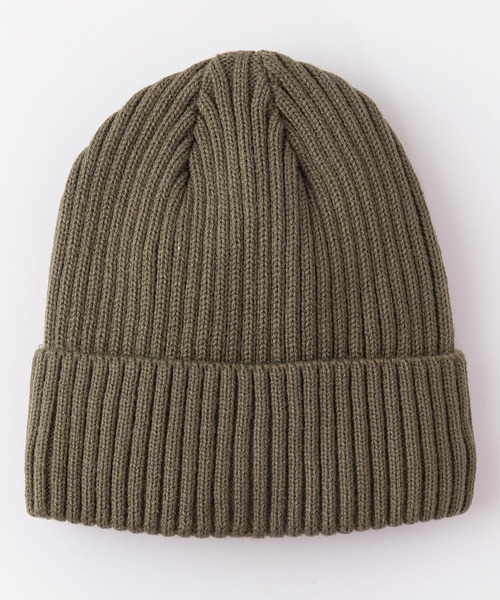 Blue Standard （ブルースタンダード）の「【BLUE STANDARD/ブルースタンダード】静電気軽減　裏フリースリブニットワッチ ビーニー（ニットキャップ/ビーニー・メンズ・ホワイト/ラベンダー/オリーブ/ネイビー/チャコールグレー/ワイン/ブラック/ライトブルー/ベージュ/ライトグレー/グリーン/オレンジ系その他・FREE）」の6枚目の写真