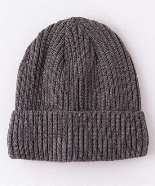 Blue Standard （ブルースタンダード）の「【BLUE STANDARD/ブルースタンダード】静電気軽減　裏フリースリブニットワッチ ビーニー（ニットキャップ/ビーニー・メンズ・ホワイト/ラベンダー/オリーブ/ネイビー/チャコールグレー/ワイン/ブラック/ライトブルー/ベージュ/ライトグレー/グリーン/オレンジ系その他・FREE）」の3枚目の写真