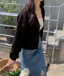 mood for a day | loco cardigan / ボリュームニットカーディガン(カーディガン/ボレロ)