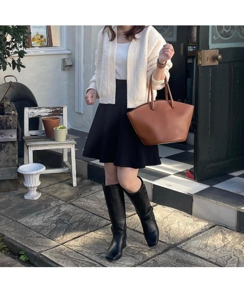 mood for a day（ムードフォーアデイ）の「loco cardigan / ボリュームニットカーディガン（カーディガン/ボレロ・レディース・アイボリー/ブラック/ブルー・FREE）」の8枚目の写真