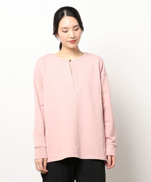 jumelle（ジュメロ）の「キーネックトップ（Tシャツ/カットソー・レディース・ブラック/ベージュ/ピンク/ミント・FREE）」の21枚目の写真