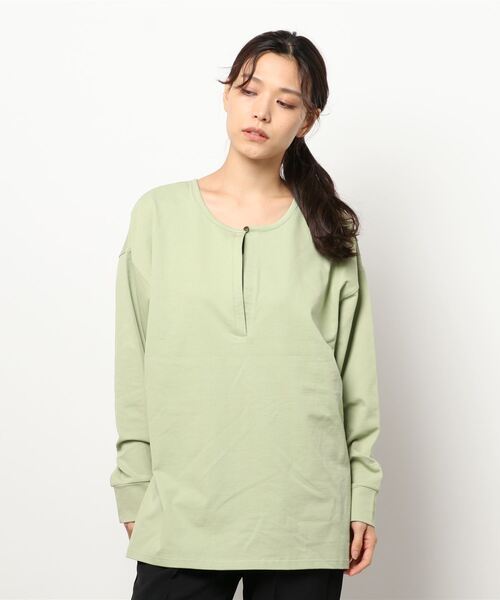 jumelle（ジュメロ）の「キーネックトップ（Tシャツ/カットソー・レディース・ブラック/ベージュ/ピンク/ミント・FREE）」の17枚目の写真