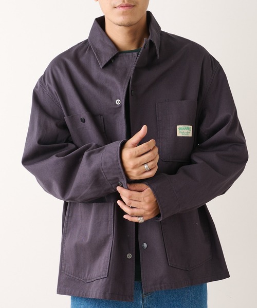 DISCOAT(ディスコート)の「【WEAR WELL】 ツイルカバーオール(カバーオール・メンズ・グリーン/ブラック・LARGE/MEDIUM)」の2枚目の写真