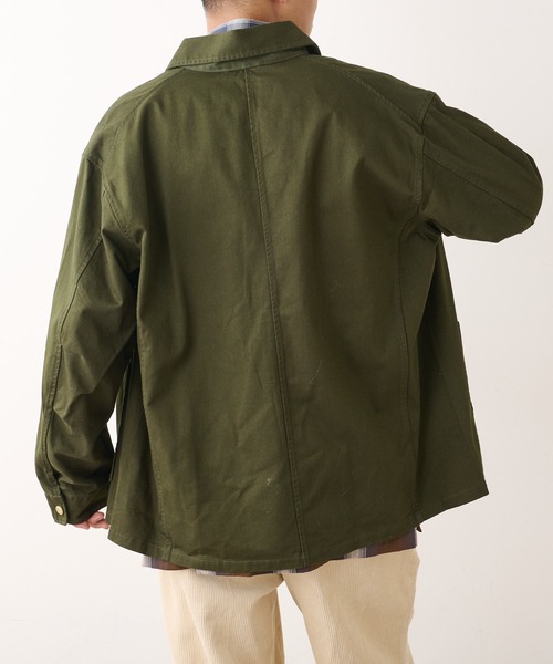 DISCOAT(ディスコート)の「【WEAR WELL】 ツイルカバーオール(カバーオール・メンズ・グリーン/ブラック・LARGE/MEDIUM)」の14枚目の写真