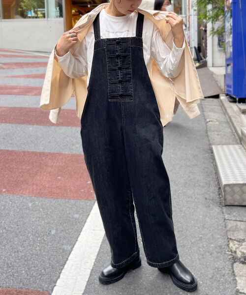 fredy emue（フレディエミュ）の「チャイナ釦サロペット（サロペット
