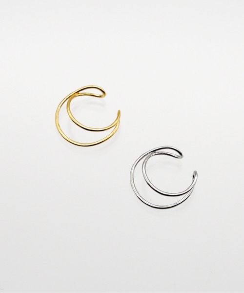 SIGNAL（シグナル）の「【SIGNAL/シグナル】Double Line Ear Cuff / ダブルラインイヤーカフ（イヤーカフ・レディース・シルバー/ゴールド・FREE）」の3枚目の写真