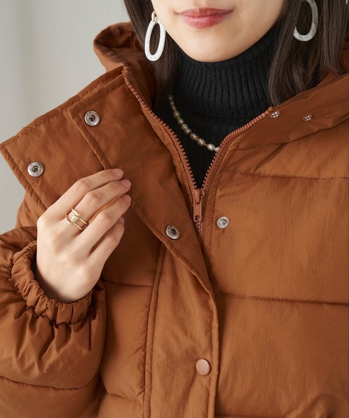 Chaco closet（チャコ クローゼット）の「中綿 オーバーサイズ ショートパファーブルゾン（ダウンジャケット/コート・レディース・ベージュ/キナリ・FREE）」の18枚目の写真