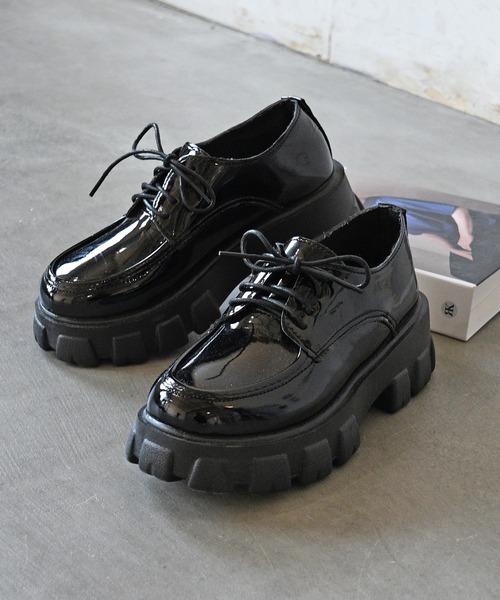 NOFALL(ノーフォール)の「トラックソールレースアップマニッシュ(ドレスシューズ・レディース・ブラック/ホワイト/ブラック系その他・LL/S/M/L)」の3枚目の写真